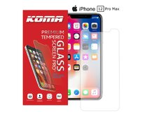 KOMA Ochranné tvrzené sklo pro iPhone 12 Pro Max, zaoblení 2.5 D, tvrdost 9H