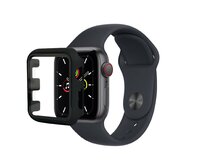 KOMA Ochranný kryt s tvrzeným sklem pro Apple Watch 45 mm (Series 7,8), černá