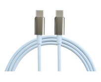 KOMA Synchronizační a nabíjecí kabel USB-C  / USB-C, 2 metry, 3A, až 60W, bílý