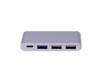 KOMA USB-C Hub 4in1, multiport, 2x USB-A 2.0, 1x USB-A 3.0, 1x USB-C