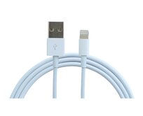 KOMA Synchronizační a nabíjecí kabel USB-A / Lightning pro Apple iPhone, délka 1 metr, bílý