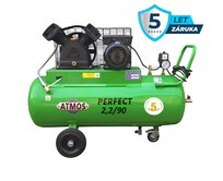 Pístový kompresor Perfect - 2,2/90 příkon 2,2 kW, sací výkon 420 l/min, tlak 10 bar, vzdušník 90 l, napětí 400/50 V/Hz