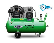 Pístový kompresor Perfect - 3/150 příkon 3,0 kW, výkon 408 l/min, tlak 10 bar, vzdušník 150 l, napětí 400/50 V/Hz