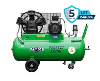 Pístový kompresor Perfect - 3/90 příkon 3,0 kW, výkon 408 l/min, tlak 10 bar, vzdušník 90 l, napětí 400/50 V/Hz