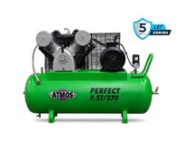 Pístový kompresor Perfect - 7,5T/270 - 12,5 bar příkon 7,5 kW, výkon 900 l/min, tlak 1,5 bar, vzdušník 270 l, napětí 400/50 V/Hz