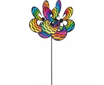 Invento větrník Flower Duet Rainbow Checker