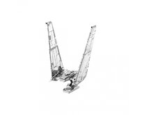 Metal Earth Luxusní ocelová stavebnice Star Wars EP 7 Kylo Ren´s Shuttle