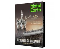 Metal Earth Luxusní ocelová stavebnice Ropná plošina a tanker