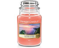Yankee Candle vonná svíčka Classic ve skle velká Cliffside Sunrise 623 g Růžová
