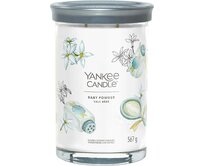 Yankee Candle vonná svíčka Signature Tumbler ve skle velká Baby Powder 567g Bílá