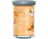 Yankee Candle vonná svíčka Signature Tumbler ve skle velká Mango Ice Cream 567g Oranžová