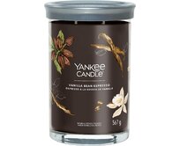 Yankee Candle vonná svíčka Signature Tumbler ve skle velká Vanilla Bean Espresso 567g Hnědá