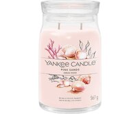 Yankee Candle vonná svíčka Signature ve skle velká Pink Sands™  567 g Růžová