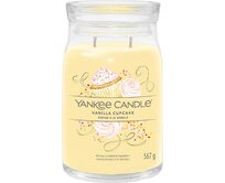 Yankee Candle vonná svíčka Signature ve skle velká Vanilla Cupcake 567 g Žlutá