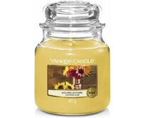 Yankee Candle vonná svíčka Classic ve skle střední Golden Autumn368g Žlutá