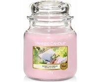Yankee Candle vonná svíčka Classic ve skle střední Sunny Daydream 411 g Růžová