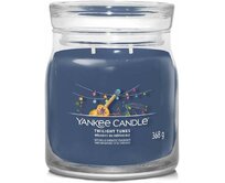 Yankee Candle vonná svíčka Signature ve skle střední Twilight Tunes 368g Modrá