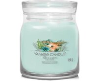 Yankee Candle vonná svíčka Signature ve skle střední Aloe & Agave 368g Zelená