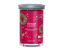 Yankee Candle Signature Sparkling Winterberry Tumbler 567g Červená