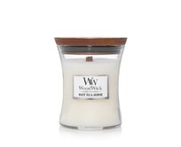 WoodWick White Tea & Jasmine vonná svíčka 275g Bílá