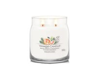 Yankee Candle White Spruce & Grapefruit střední vonná svíčka 368g Bílá