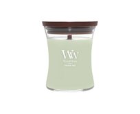 WoodWick vonná svíčka s dřevěným knotem Střední Ethereal Haze 275g Zelená