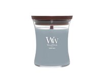 WoodWick vonná svíčka s dřevěným knotem Střední Terra Haze 275g Šedá