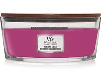 WoodWick vonná svíčka s dřevěným knotem Elipsa Wild Berry & Beets 453,6 g Fialová
