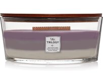 WoodWick vonná svíčka s dřevěným knotem Elipsa Trilogy Amethyst Sky 453,6 g Fialová
