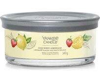Yankee Candle vonná svíčka Signature Tumbler 5 knotů Iced Berry Lemonade 340g Žlutá