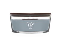 WoodWick vonná svíčka s dřevěným knotem Elipsa Terra Haze 453,6g Šedá