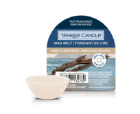 Yankee Candle vonný vosk 22 g Amber & Sandalwood Béžova