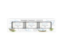 Yankee Candle votivní svíčka ve skle Clean Cotton 3x37g