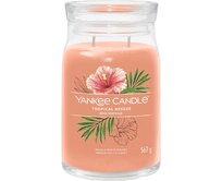 Yankee Candle vonná svíčka Signature ve skle velká Tropical Breeze 567g Oranžová
