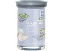 Yankee Candle vonná svíčka Tumbler ve skle velká Calm & Quiet place 567g Modrá