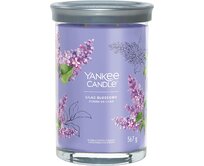 Yankee Candle vonná svíčka Tumbler ve skle velká Lilac Blossoms 567g Fialová