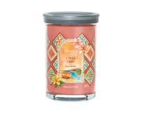Yankee Candle vonná svíčka Tumbler ve skle velká Capri Glow 567g Růžová