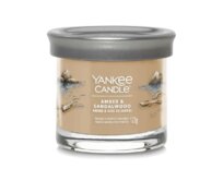 Yankee Candle vonná svíčka Tumbler ve skle malá Amber & Sandalwood 122g Hnědá