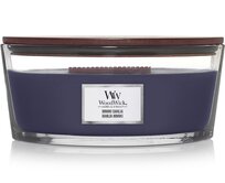 WoodWick vonná svíčka s dřevěným knotem Elipsa Hinoki Dahlia 453 g Modrá