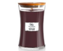 WoodWick vonná svíčka s dřevěným knotem velká Phantom Cherry 609g Červená