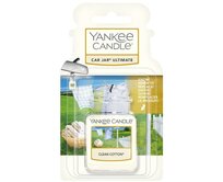 Yankee Candle Luxusní visačka do auta Ultimate Clean Cotton Bílá