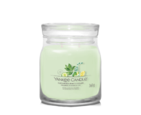 Yankee Candle vonná svíčka Signature ve skle střední Cucumber Mint Cooler 368g Zelená
