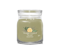 Yankee Candle vonná svíčka Signature ve skle střední Sage & Citrus 368g Zelená
