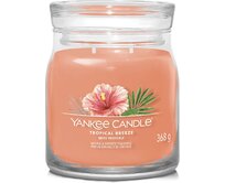 Yankee Candle vonná svíčka Signature ve skle střední Tropical Breeze 368g Oranžová