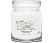 Yankee Candle vonná svíčka Signature ve skle střední White Gardenia 368g Bílá