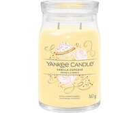 Yankee Candle vonná svíčka Signature ve skle velká Vanilla Cupcake 567 g Žlutá