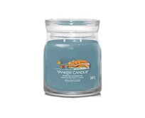 Yankee Candle vonná svíčka Signature ve skle střední Evening Riverwalk 368 g Modrá