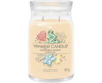 Yankee Candle vonná svíčka Signature ve skle velká Christmas Cookie 567 g Krémová