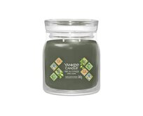 Yankee Candle vonná svíčka Signature ve skle střední Olive & Cypress 368g Zelená