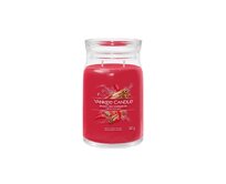 Yankee Candle vonná svíčka Signature ve skle velká Big Apple Christmas 567g Červená
